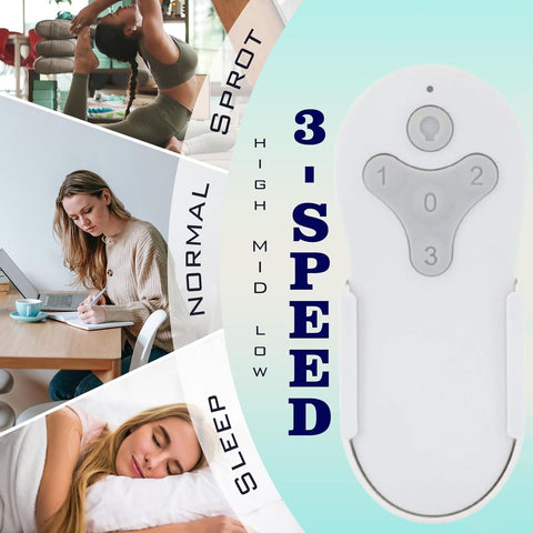 The Breeze Bay remote includes light dimming for customizable ambiance.