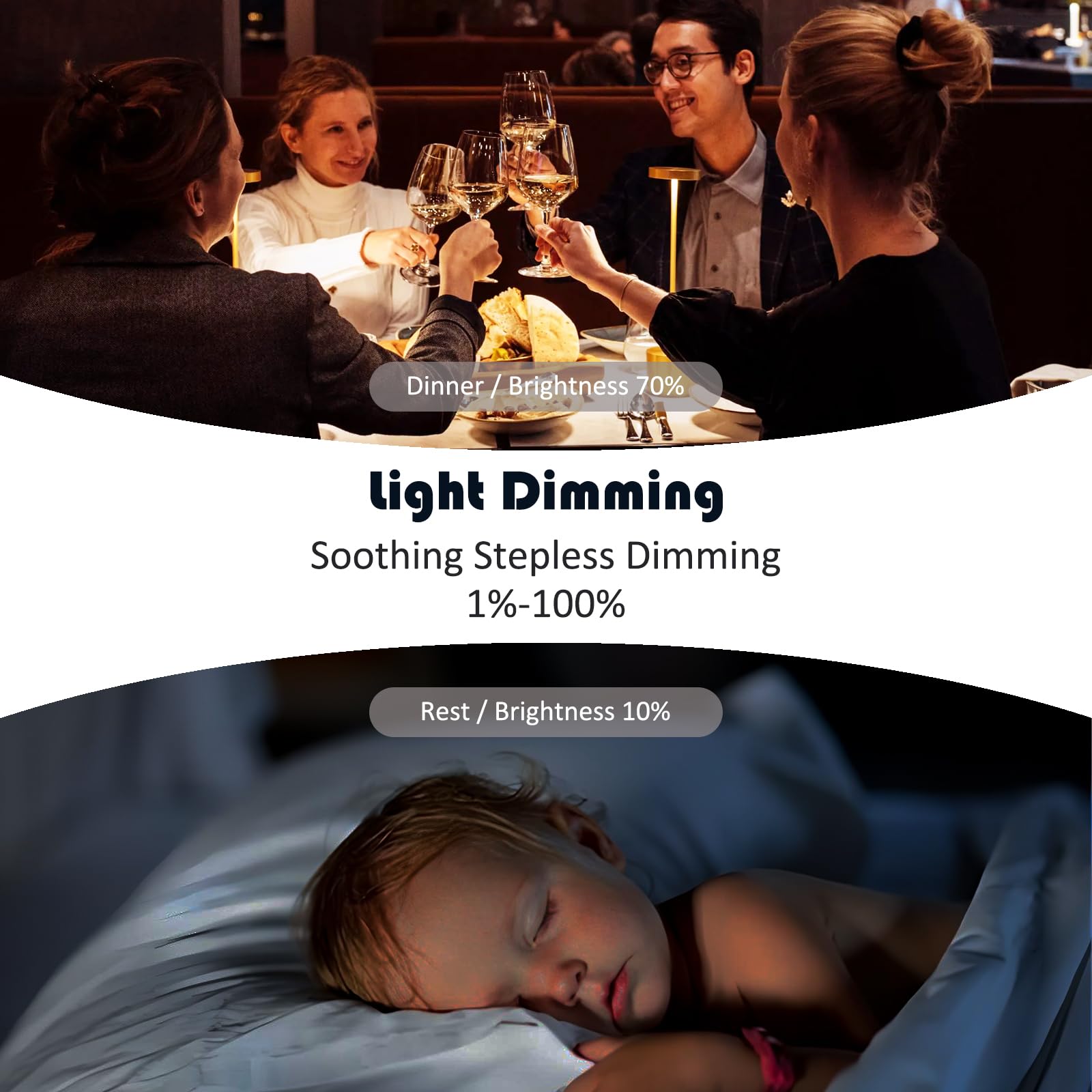 Breeze Bay remote light dimmer demonstrates brightness control for rooms