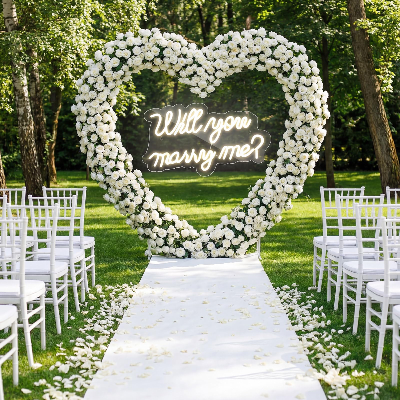 Breling heart-shaped metal frame ready for balloons or florals