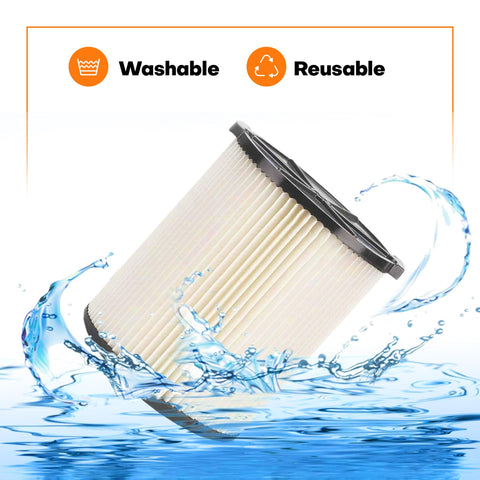 2-pack Brensten VF4000 filters ready for replacement in multiple Ridgid or Husky vacuums.