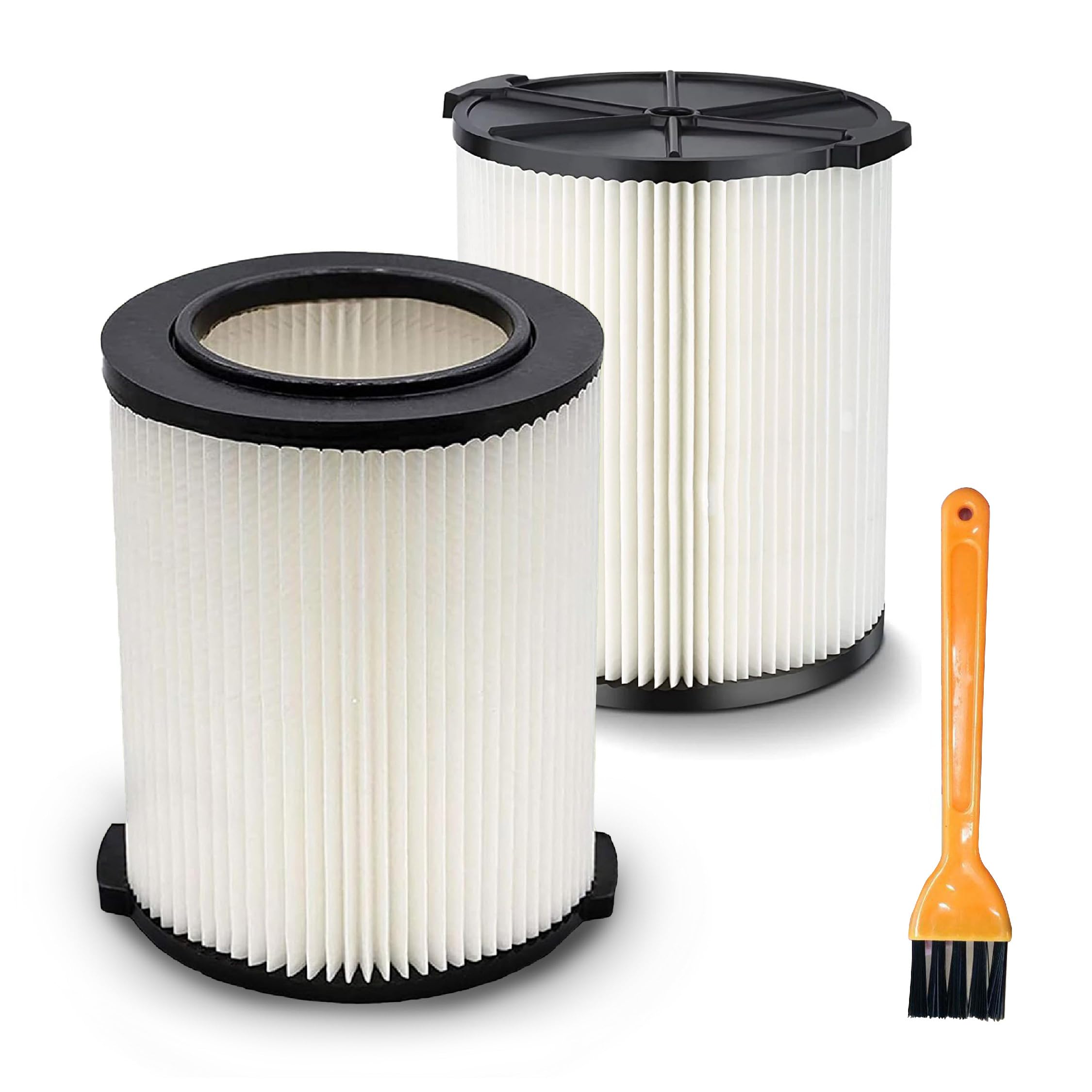 Brensten VF4000 replacement filter for Ridgid, Husky, Craftsman vacuums captures fine dust.