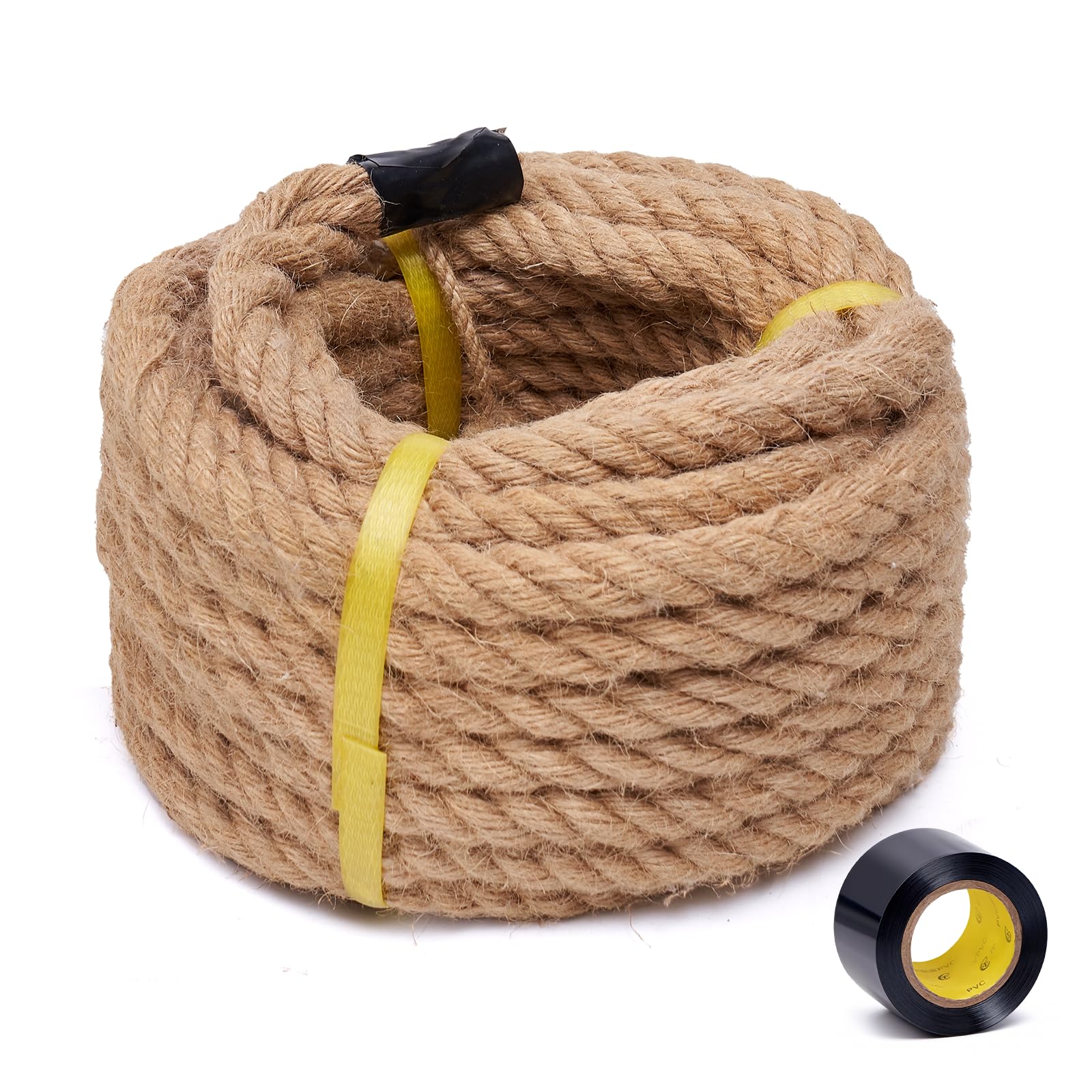 BRETANGME jute rope half-inch rope ideal for sturdy outdoor garden projects.