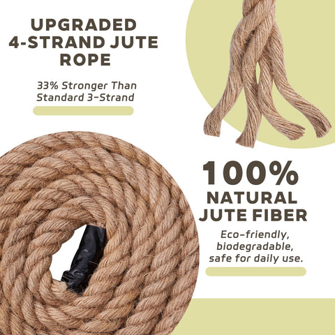 BRETANGME jute rope for swings with rustic texture and reliable support.