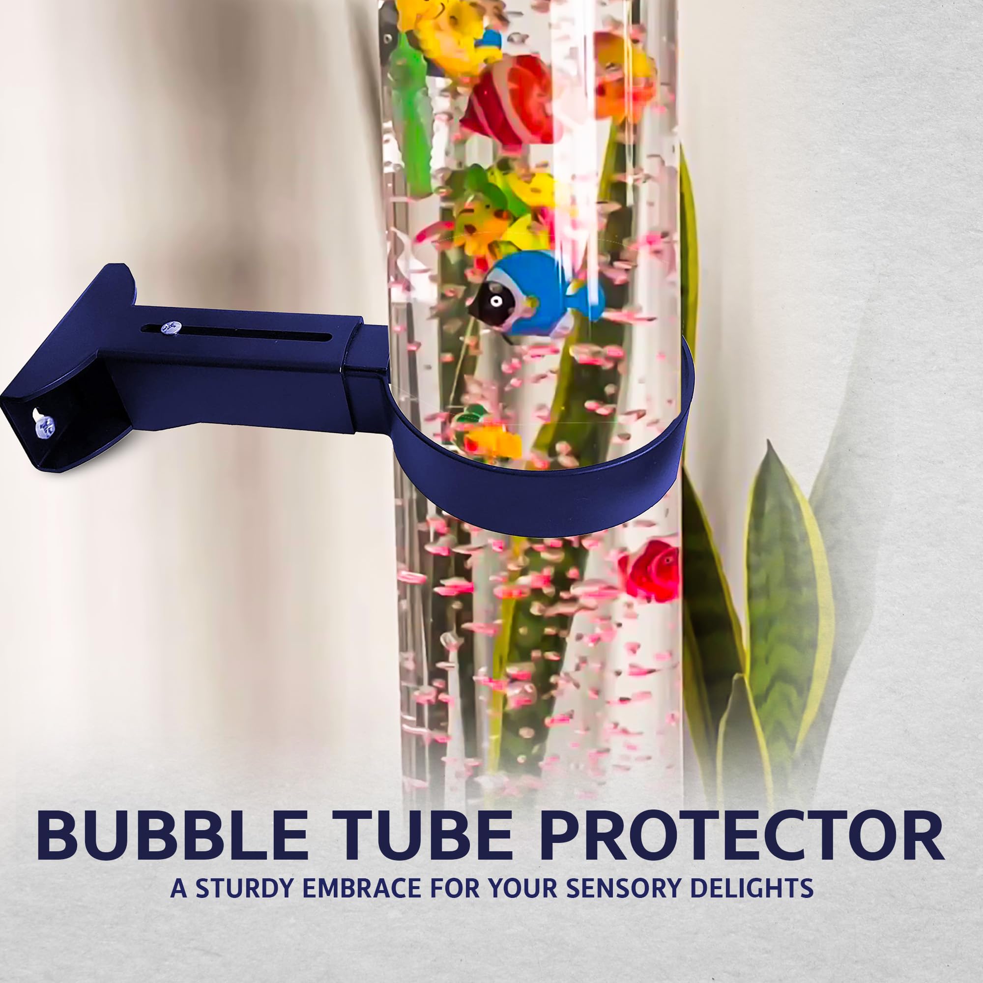Brewish adjustable-arm bubble-tube mount keeps lamp level for a clean, safe display.