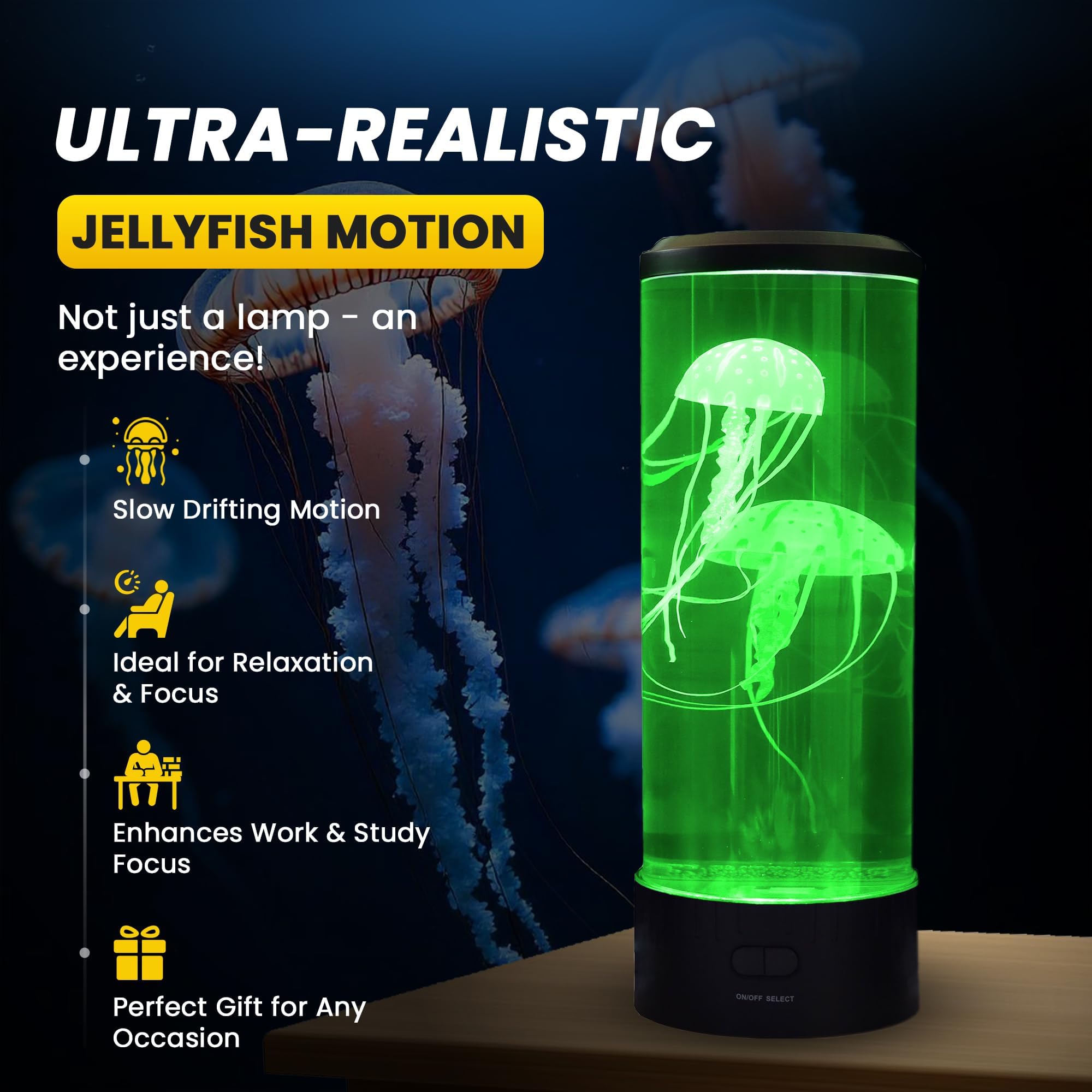 Brewish Jellyfish Lamp enhances home décor with a modern sea-inspired touch.
