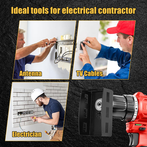 Versatile use for electrical, telecom, and home theater installations on drywall.
