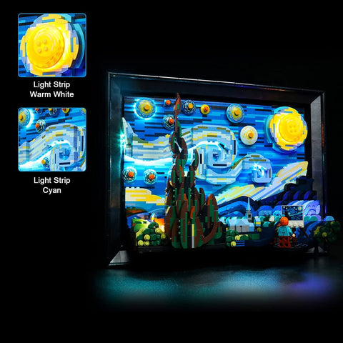 BrickBling bit lights with remote help precise lighting without obstructing bricks.