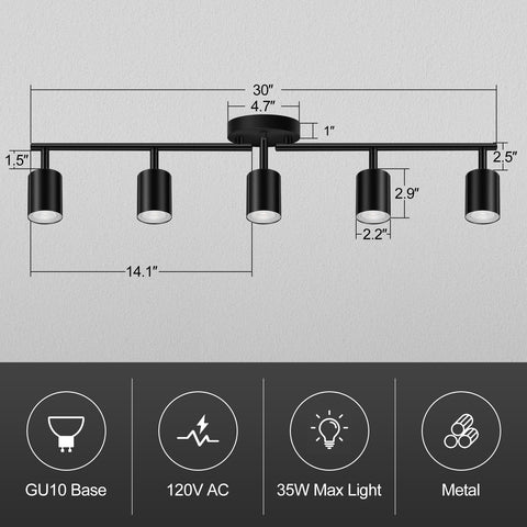 Bricosmocon rotatable track heads provide flexible direction for focused accent lighting