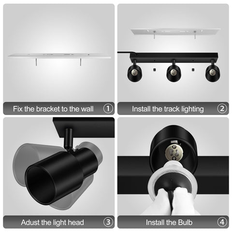 Bricosmocon GU10 base accepts LED, CFL, and more.
