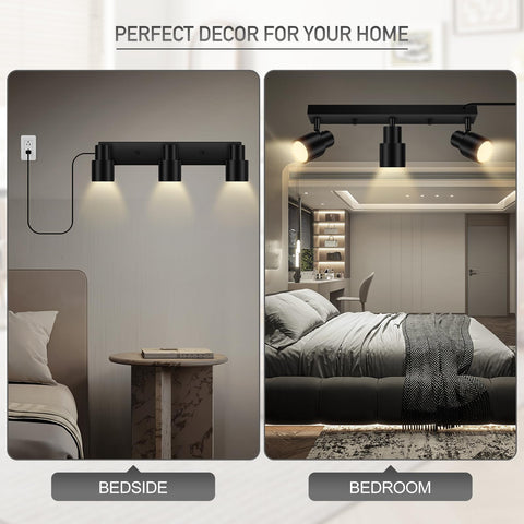 Bricosmocon matte black track light complements modern interiors.