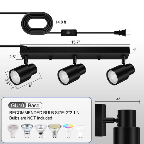 Bricosmocon rotatable light heads offer customizable beam angles.