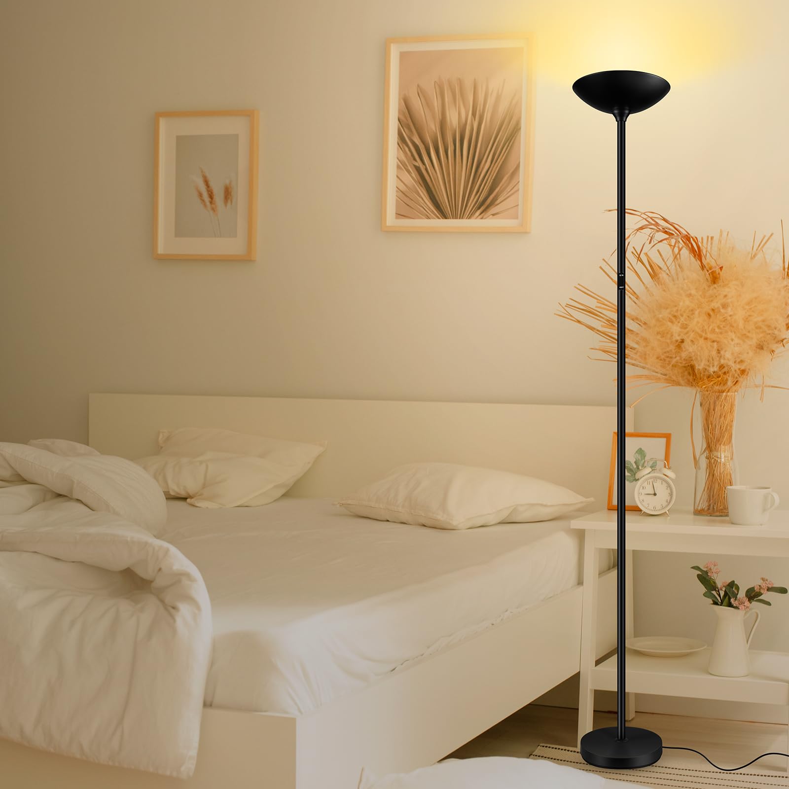 Bricosmocon smart-home ready floor lamp compatible with home automation devices.