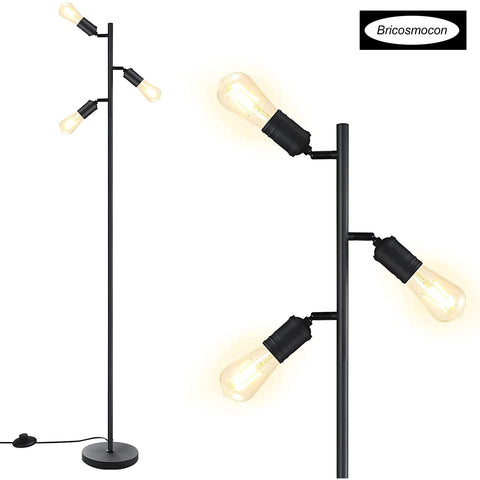 Bricosmocon standing lamp foot switch for easy hands-free control