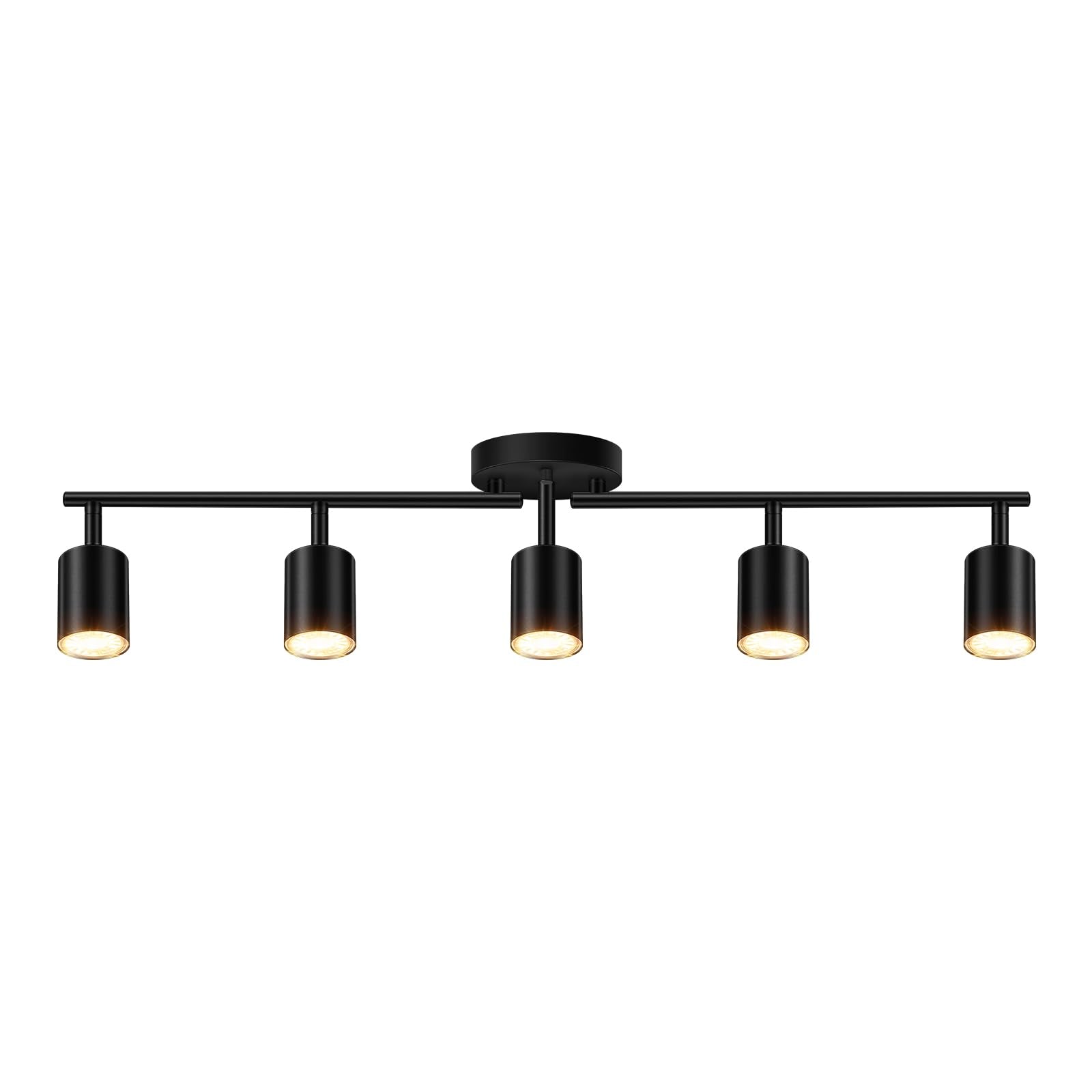 Bricosmocon 5-light track lighting kit ready for assembly enhances modern ceiling lighting