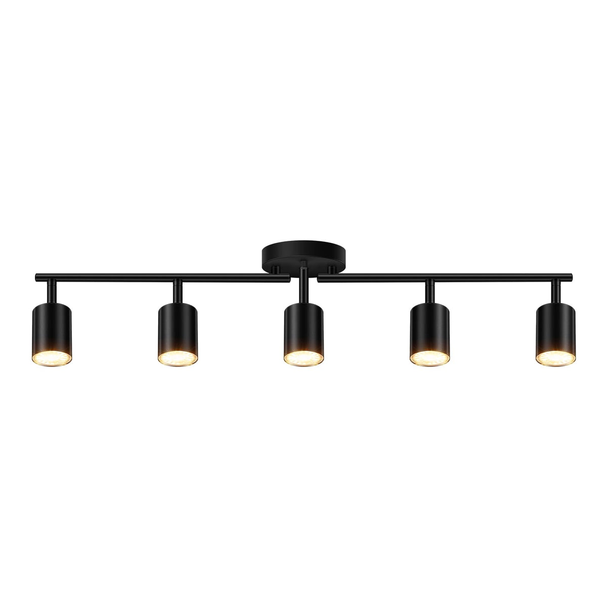 Bricosmocon 5-light track lighting kit ready for assembly enhances modern ceiling lighting