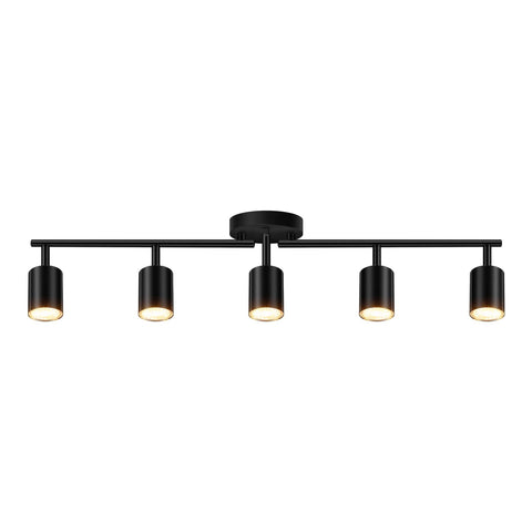 Bricosmocon 5-light track lighting kit ready for assembly enhances modern ceiling lighting