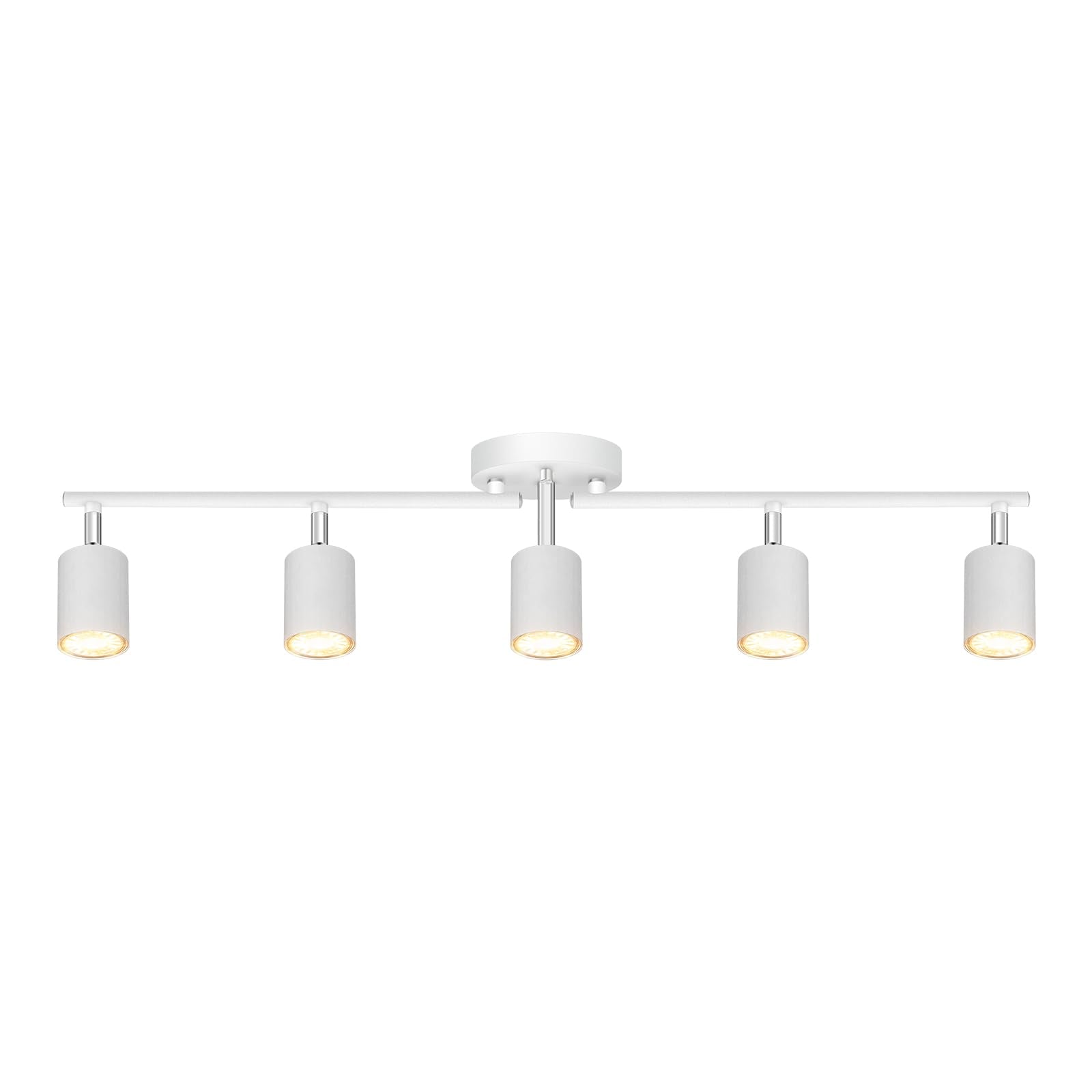 Bricosmocon track lighting kit in ceiling setup for versatile room illumination.
