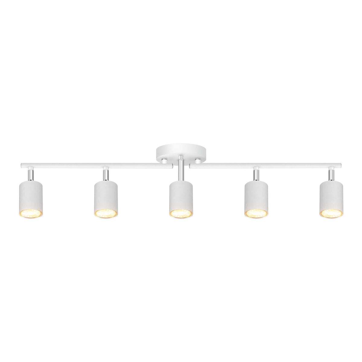 Bricosmocon track lighting kit in ceiling setup for versatile room illumination.