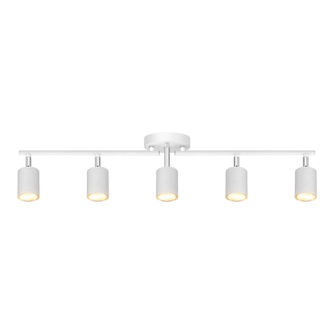 Bricosmocon track lighting kit in ceiling setup for versatile room illumination.