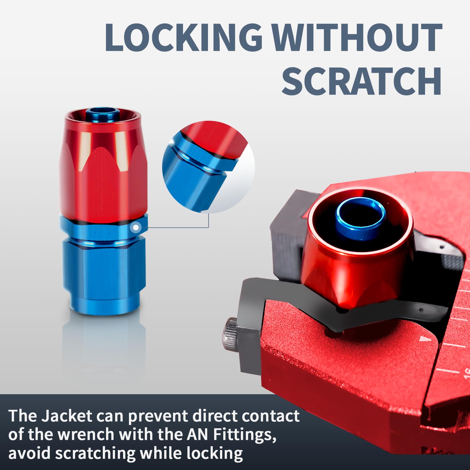 BRIFITOR AN Fittings Wrench with flat clamp works on flat surfaces