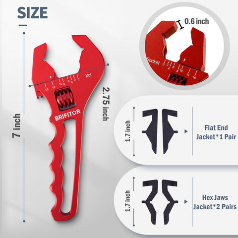 BRIFITOR versatile wrench adapts to both hex and flat surfaces