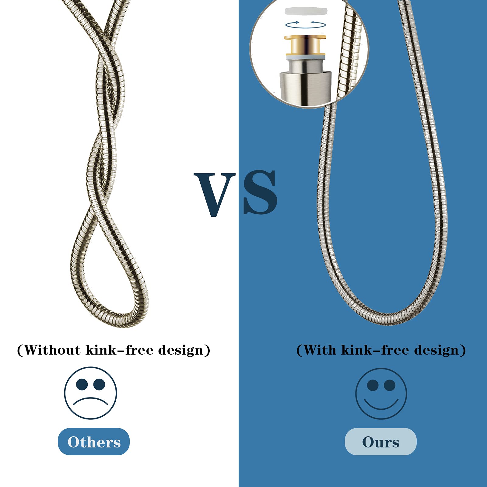 BRIGHT SHOWERS brass connectors — leak-proof connection for steady water flow.