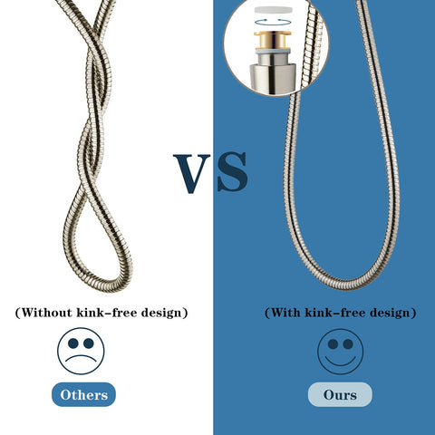 BRIGHT SHOWERS brass connectors — leak-proof connection for steady water flow.