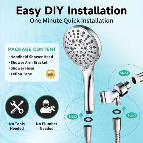 Bright Showers installation kit with Teflon tape included