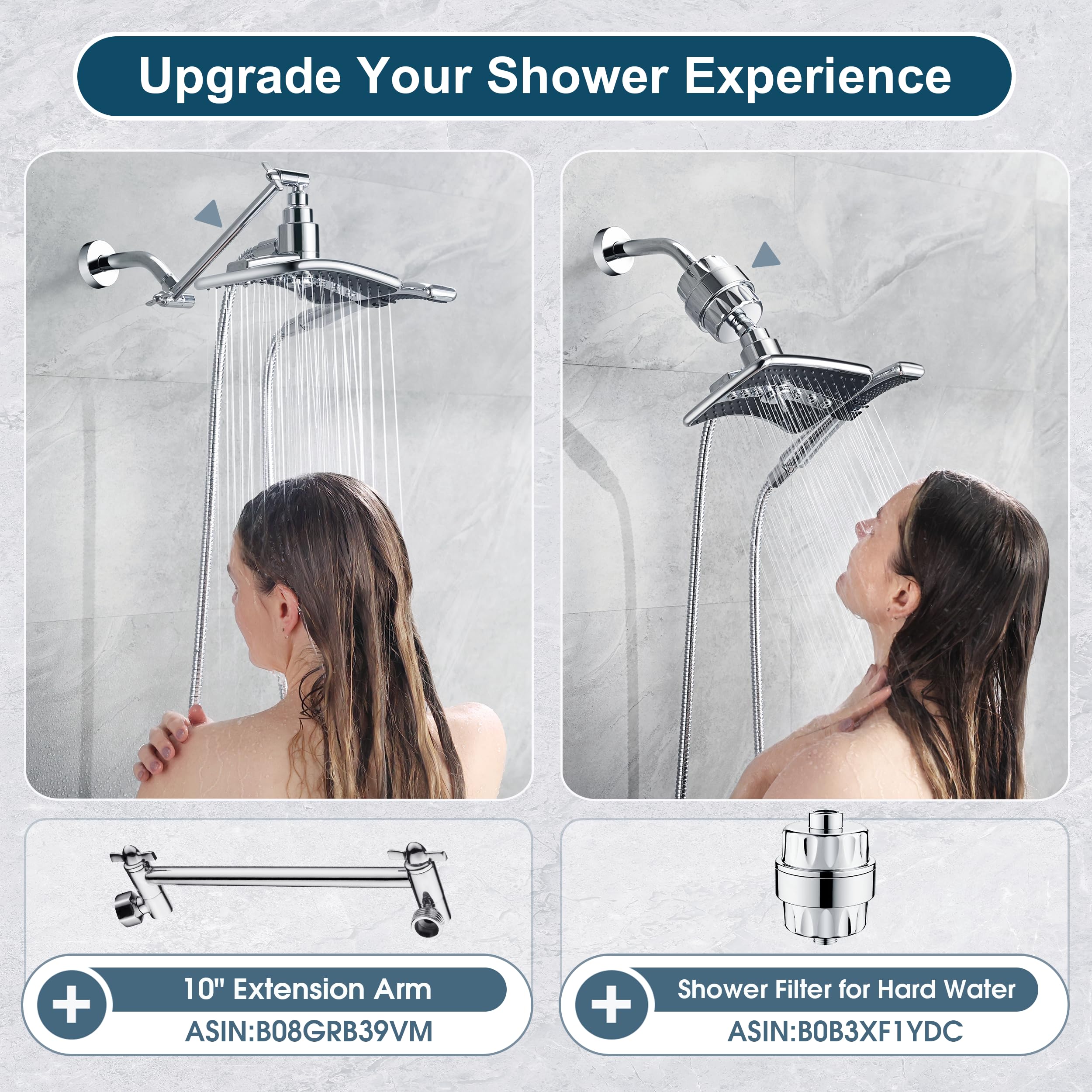 Bright Showers four spray options let you tailor your shower.