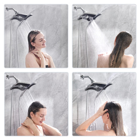 Bright Showers 60-inch hose extends reach for full-body rinsing