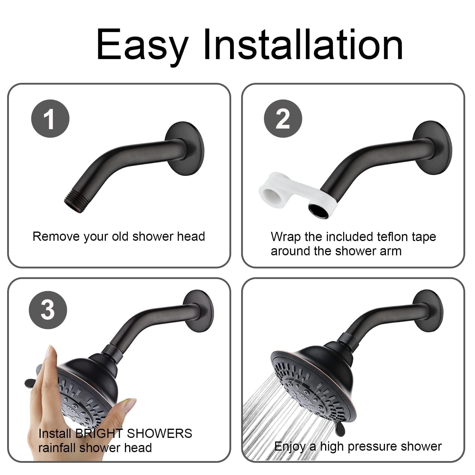 Bright Showers durable design suitable for indoor and outdoor use