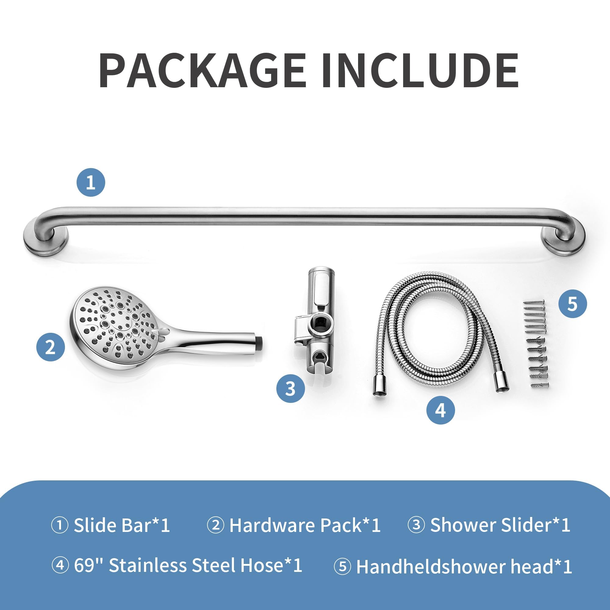 BRIGHT SHOWERS durable set with limited lifetime warranty.