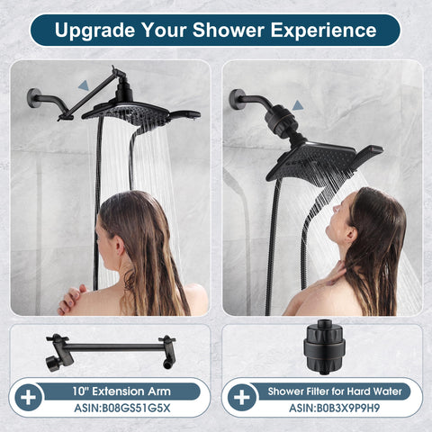 BRIGHT SHOWERS oil rubbed bronze finish adds classic bathroom style