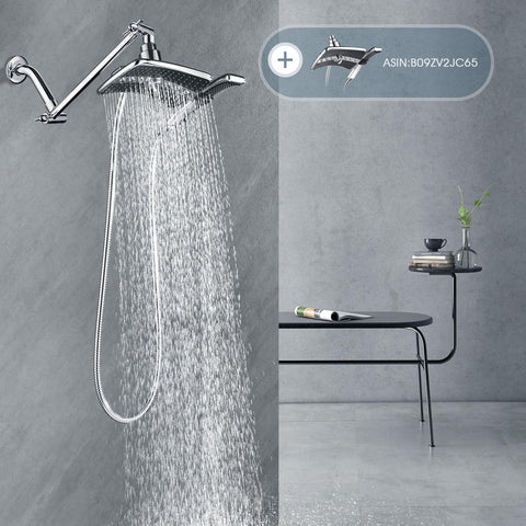 BRIGHT SHOWERS rain and handheld setup supports versatile shower configurations.
