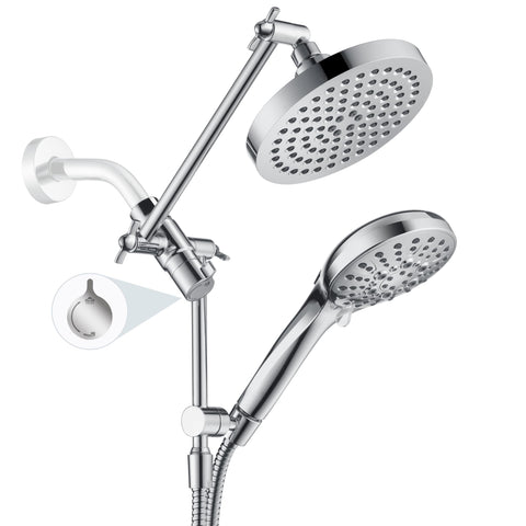 BRIGHT SHOWERS rain shower head delivers full-body rainfall for a soothing shower