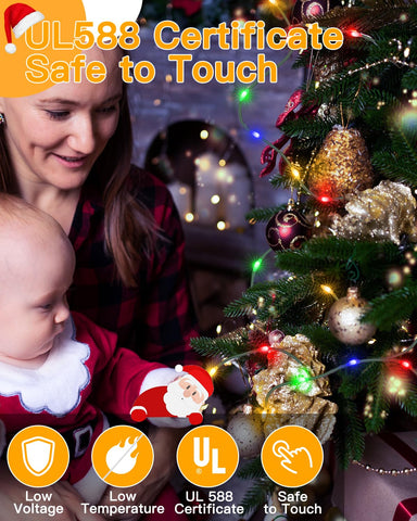 BrightChristmas mode display showcases eight options, including Wave, Sequential, and Twinkle