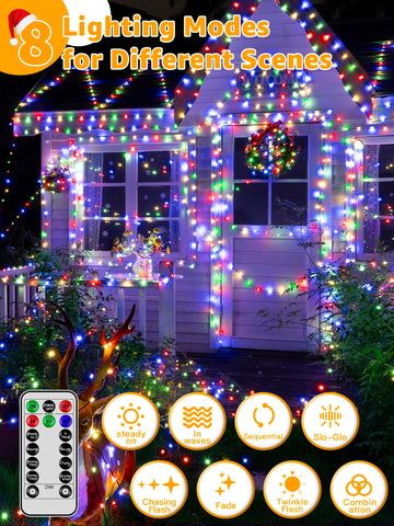 BrightChristmas remote control enables easy mode and brightness adjustments