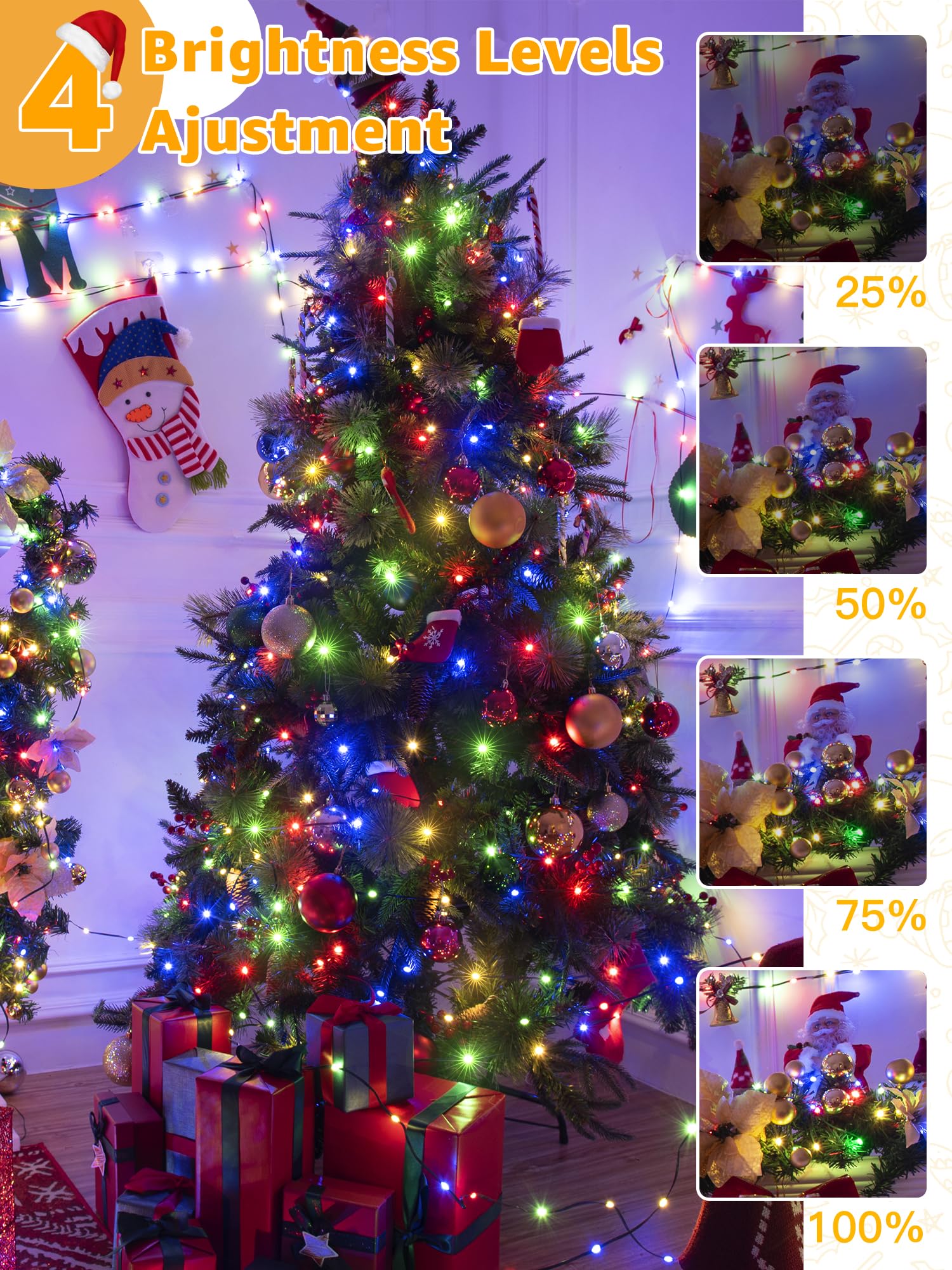 BrightChristmas tangle-free storage wheel keeps setup quick and neat.