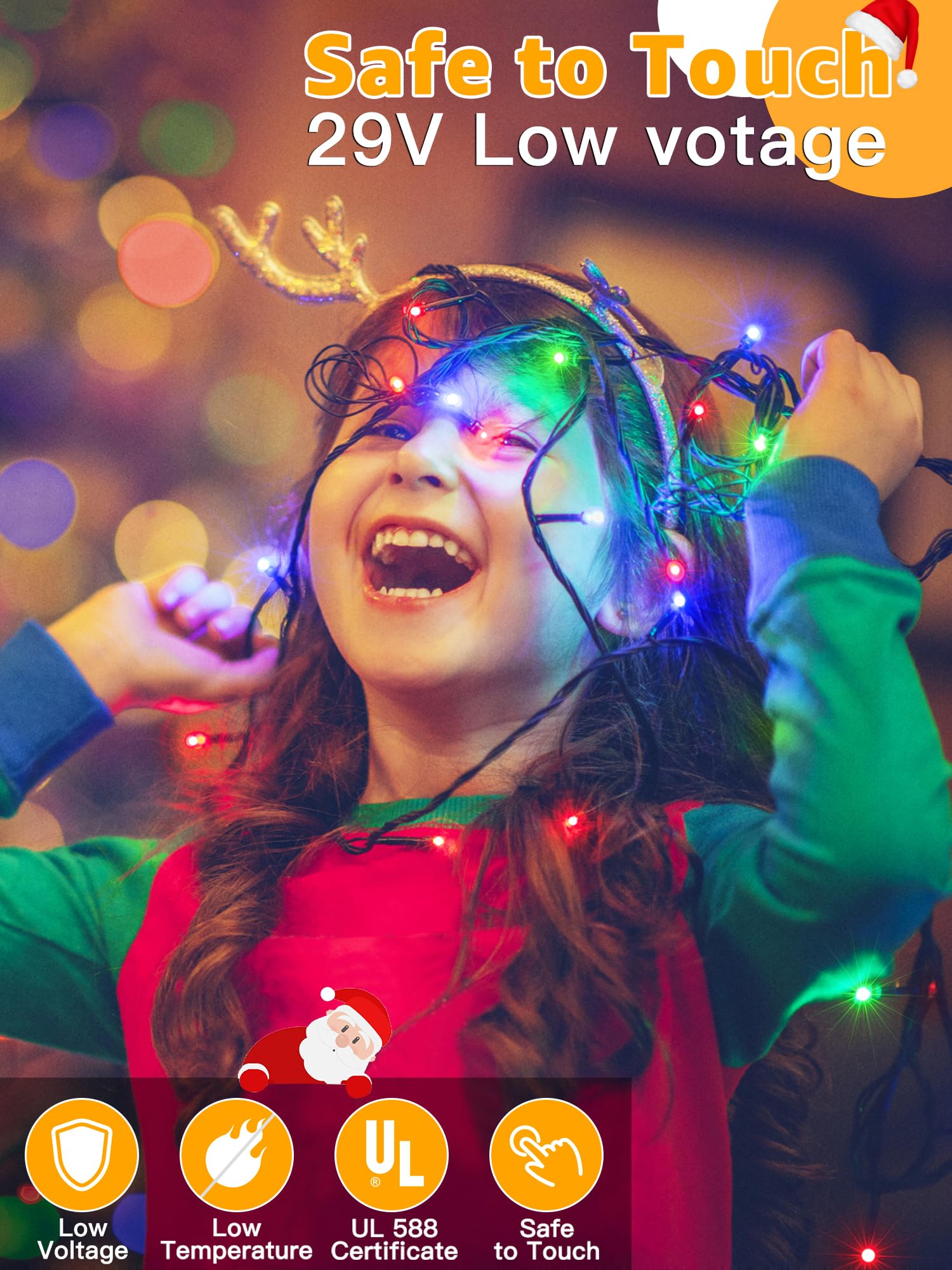 BrightChristmas UL588 certified lights meet safety for outdoor decorating.