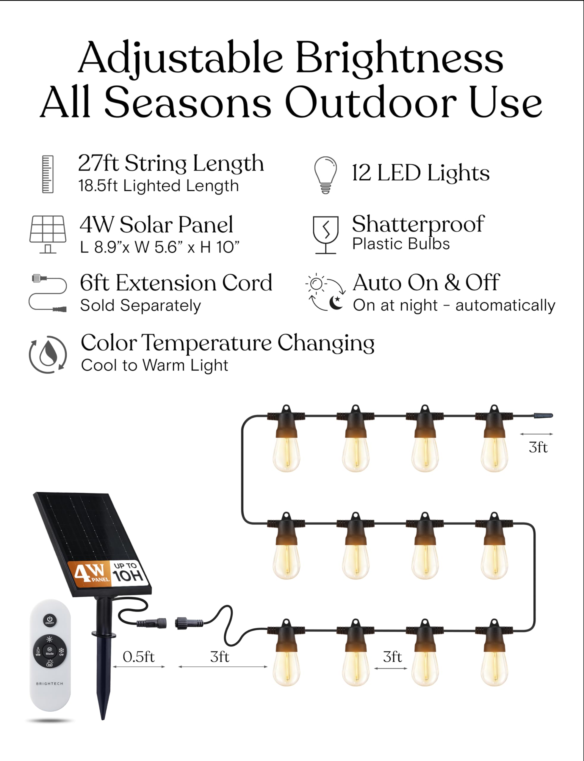 Brightech Ambience Pro 12 bulbs provide a bright, even glow