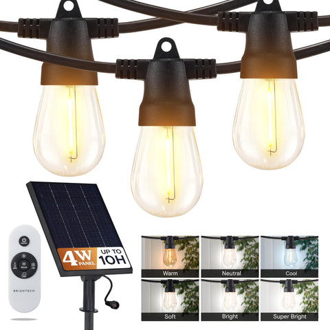 Brightech Ambience Pro 27ft solar panel lights for energy-efficient outdoor lighting