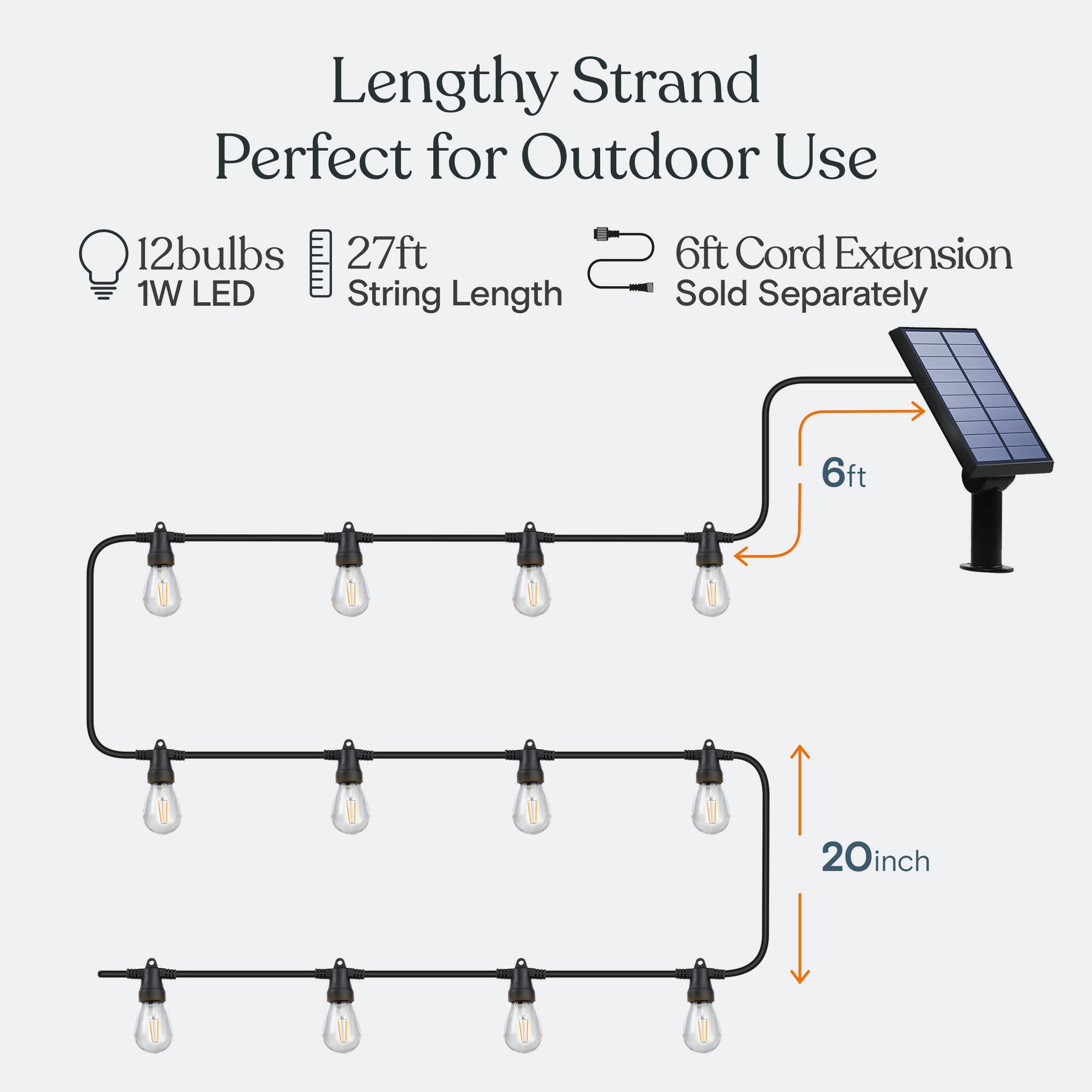 Brightech Ambience Pro shatterproof LED bulbs shine safely in windy outdoor spaces.
