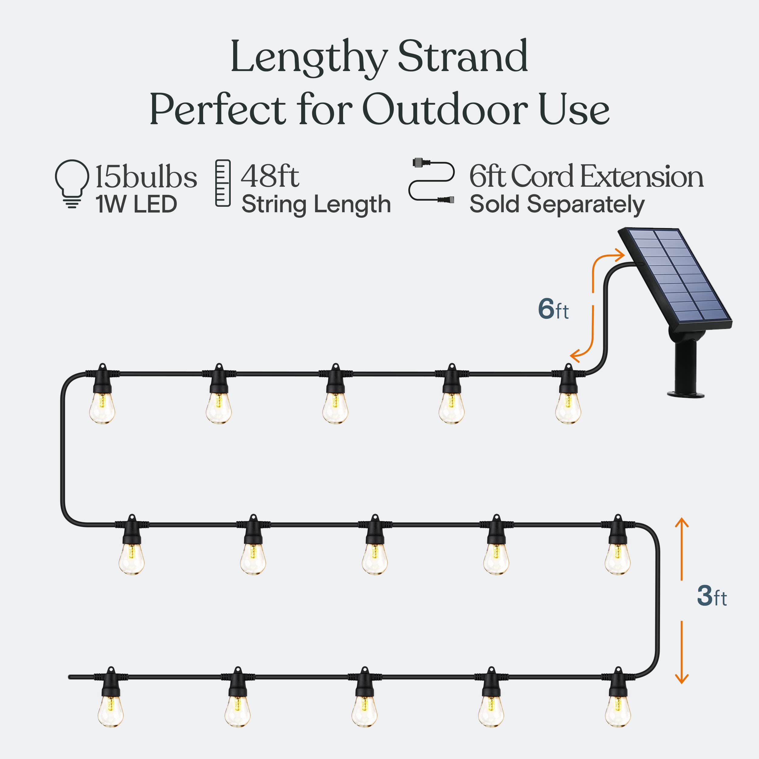 Brightech Ambience Pro solar panel with auto on/off feature in daylight