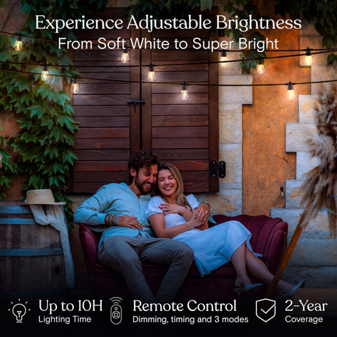 Brightech Ambience Pro stake and clip enable quick outdoor setup.