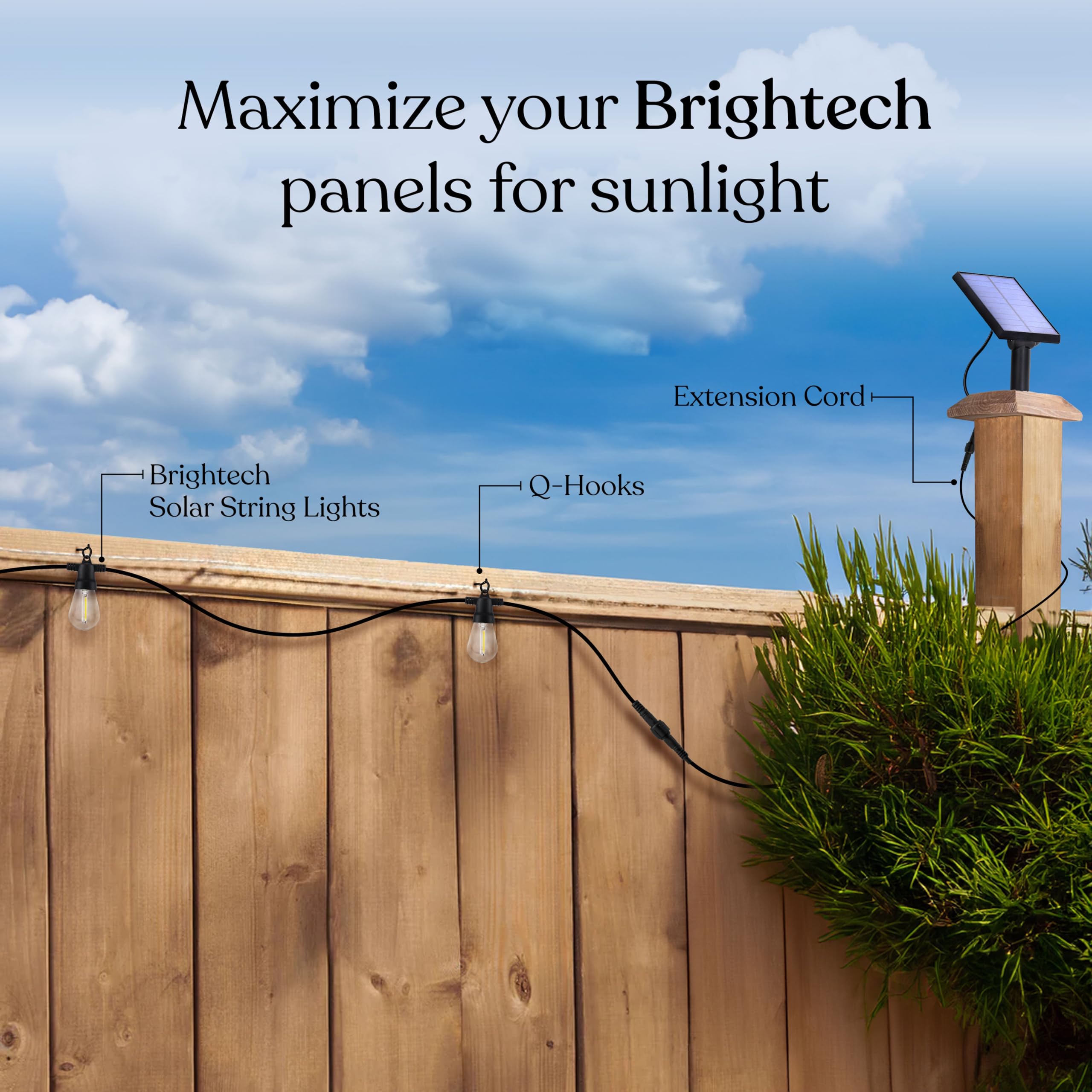 Brightech Ambience Pro waterproof ends protect outdoor connections.