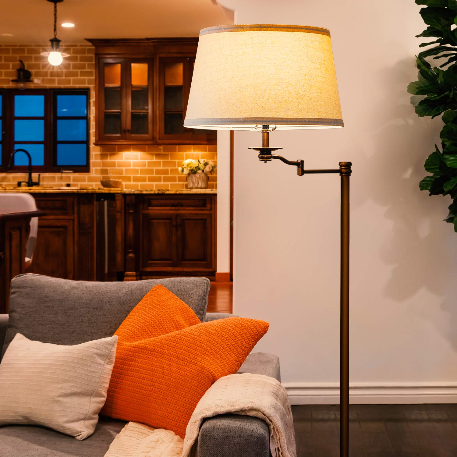 Brightech Caden stands five feet tall, ideal beside seating areas.