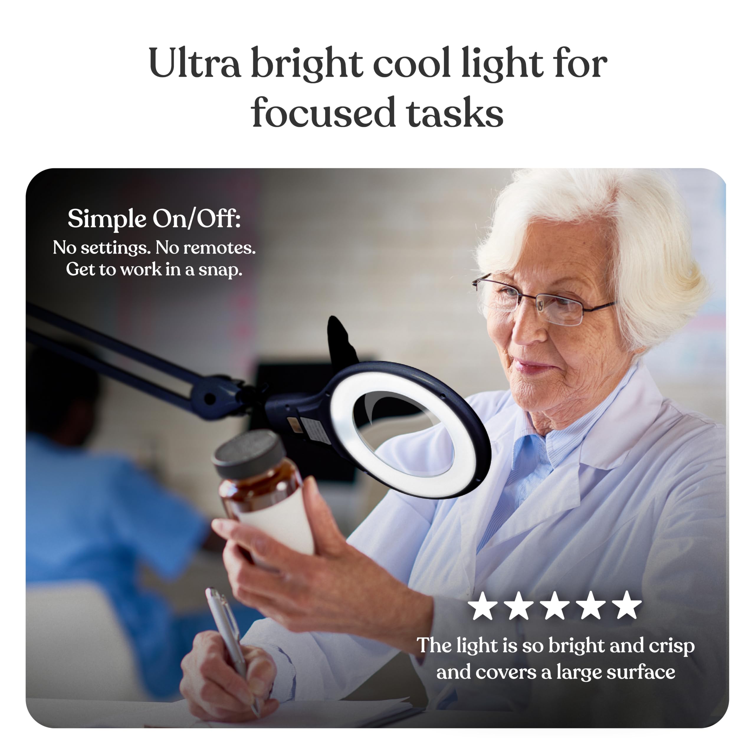 Brightech LightView PRO clamp mounts securely to desks.