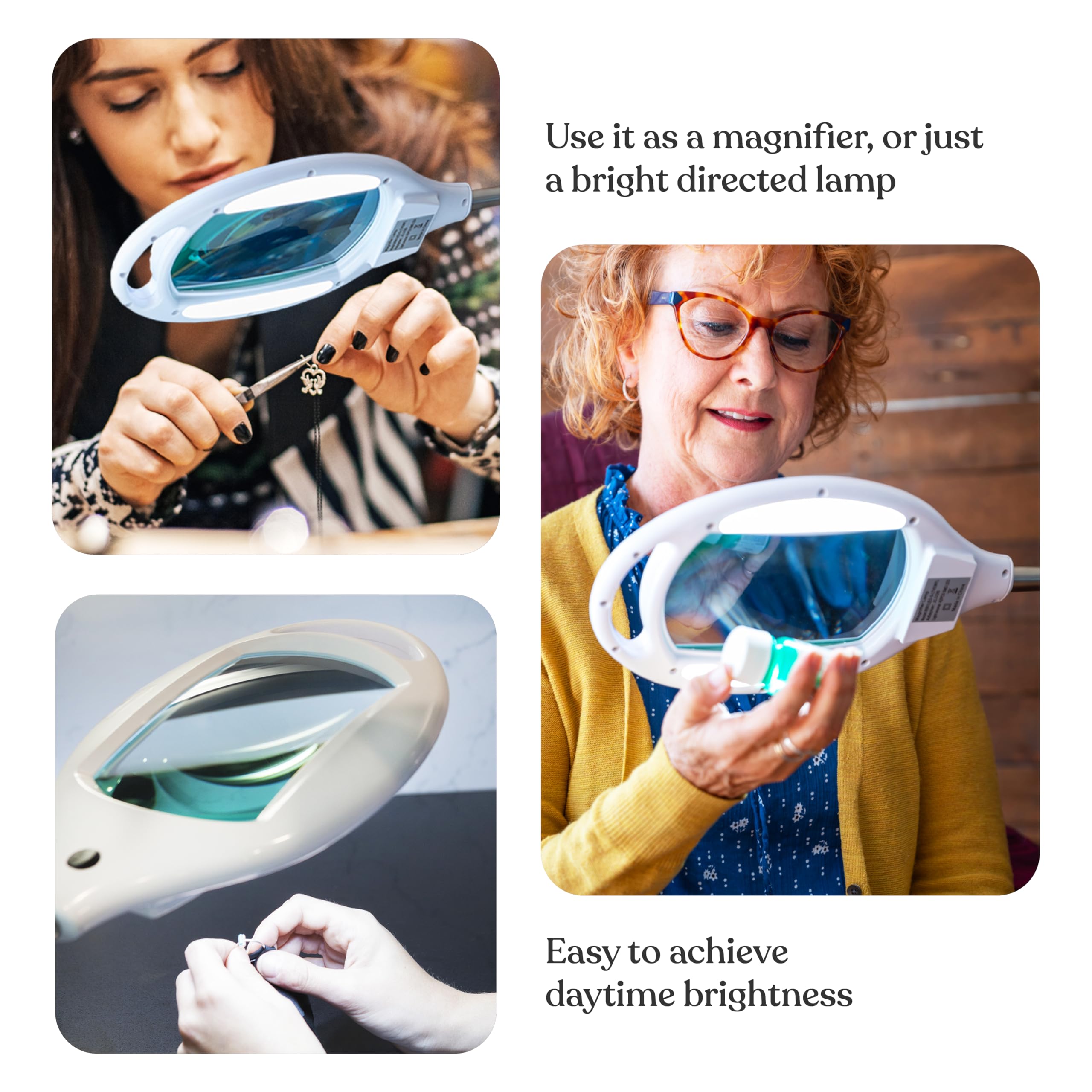 Brightech LightView Pro diopter glass lens resists warping and scratches.