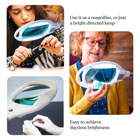 Brightech LightView Pro diopter glass lens resists warping and scratches.