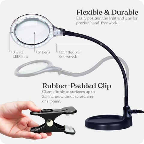 Brightech LightView Pro Flex reading-friendly lamp with bright 3000K light
